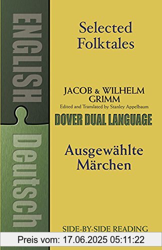 Binding : Taschenbuch, Edition : Bilingual, Label : Dover Publications Inc., Publisher : Dover Publications Inc., NumberOfItems : 1, PackageQuantity : 1, medium : Taschenbuch, numberOfPages : 256, publicationDate : 2003-03-10, authors : Grimm, Jacob Ludwig Carl, Wilhelm Grimm, publishers : Appelbaum, Stanley, Comp, languages : english, ISBN : 048642474X
