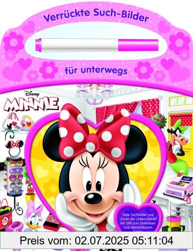 Die Buchhandlung in Oelde hat das Buch Minnie Maus - Verrückte Suchbilder für unterwegs