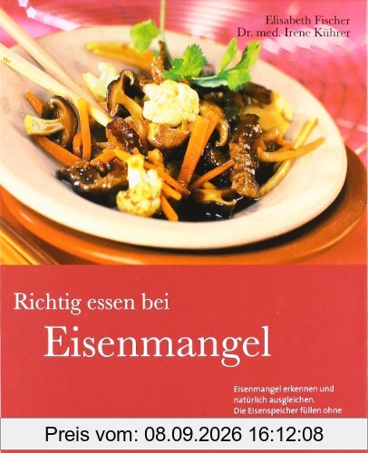 Richtig essen bei Eisenmangel: Eisenmangel erkennen und natürlich ausgleichen. Die Eisenspeicher füllen ohne Tabletten mit vegetarischen und fleischhaltigen Gerichten.