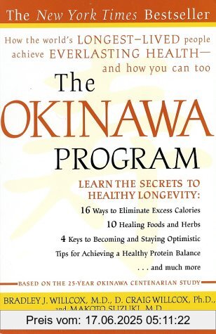 Binding : Taschenbuch, Edition : Pbk., Label : Harmony, Publisher : Harmony, NumberOfItems : 1, medium : Taschenbuch, numberOfPages : 496, publicationDate : 2002-03-12, releaseDate : 2002-03-12, authors : Willcox, Bradley J., Willcox, D. Craig, Makoto Suzuki, languages : english, ISBN : 0609807501