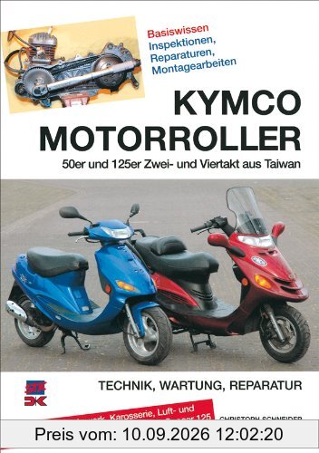 Kymco Motorroller: 50er und 125er Zwei- und Viertakt aus Taiwan: 50er und 125er Zwei- und Viertakt aus Taiwan. Inspektionen, Reparaturen, Montagearbeiten selber machen