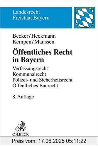Binding : Taschenbuch, Edition : 8., Label : C.H.Beck, Publisher : C.H.Beck, medium : Taschenbuch, numberOfPages : 548, publicationDate : 2022-02-23, authors : Ulrich Becker, Dirk Heckmann, Bernhard Kempen, Gerrit Manssen, ISBN : 3406785808