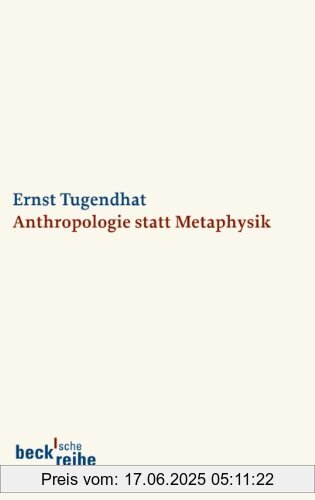 Binding : Taschenbuch, Edition : 1. Auflage in der Beck'schen Reihe, Label : C.H.Beck, Publisher : C.H.Beck, medium : Taschenbuch, numberOfPages : 240, publicationDate : 2010-02-17, authors : Ernst Tugendhat, languages : german, ISBN : 3406597971