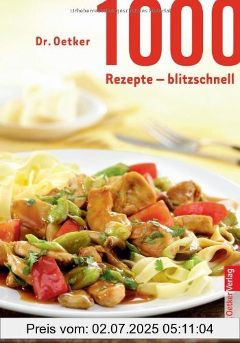 Die Buchhandlung in Oelde hat das Buch 1.000 Rezepte blitzschnell