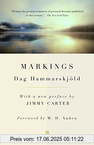 Binding : Taschenbuch, Edition : Translation, Label : Vintage, Publisher : Vintage, NumberOfItems : 1, PackageQuantity : 1, medium : Taschenbuch, numberOfPages : 256, publicationDate : 2006-10-10, releaseDate : 2006-10-10, authors : Dag Hammarskjold, translators : Auden, W. H., Sjoberg, L. Fitzgerald, ISBN : 0307277429