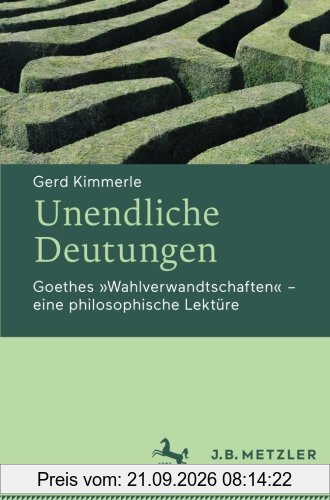 Unendliche Deutungen: Goethes Wahlverwandtschaften - eine philosophische Lektüre