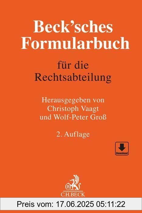 Binding : Gebundene Ausgabe, Edition : 2., aktualisierte und erweiterte, Label : C.H.Beck, Publisher : C.H.Beck, medium : Gebundene Ausgabe, numberOfPages : 999, publicationDate : 2023-02-10, publishers : Vaagt, Christoph H., Wolf-Peter Groß, ISBN : 3406784135