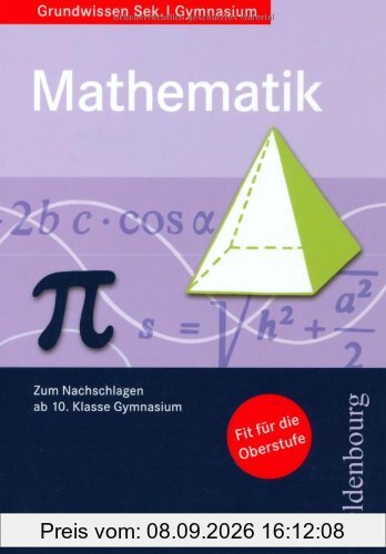 Grundwissen Mathematik: Zum Nachschlagen ab 10. Klasse Gymnasium