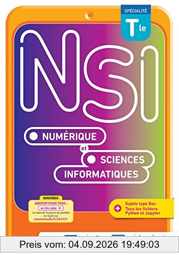 Numérique et sciences informatiques terminale, spécialité