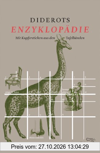 Diderots Enzyklopädie: Mit Kupferstichen aus den Tafelbänden (Die Andere Bibliothek)