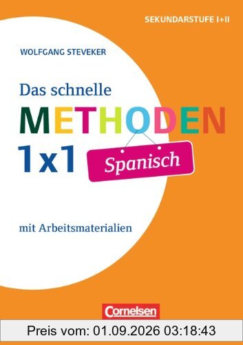 Das schnelle Methoden-1x1 Spanisch: Differenzierungsmaterial für heterogene Lerngruppen. Buch mit Kopiervorlagen über Webcode