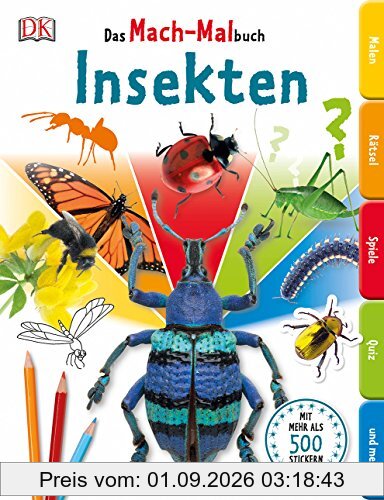 Das Mach-Malbuch Insekten