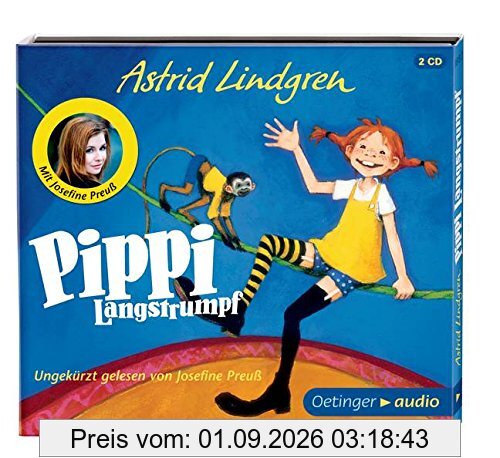 Pippi Langstrumpf (2CD): Neuaufnahme mit Josefine Preuß