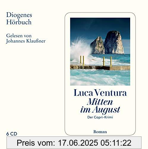 Binding : Audio CD, Edition : Unabridged, Label : Diogenes, Publisher : Diogenes, NumberOfItems : 6, Format : Hörbuch, medium : Audio CD, publicationDate : 2020-03-25, releaseDate : 2020-03-25, runningTime : 468 minutes, authors : Luca Ventura, narrators : Johannes Klaußner, ISBN : 325780413X
