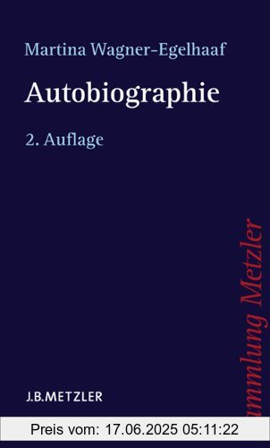 Binding : Taschenbuch, Edition : 2., aktualisierte und erweiterte Auflage., Label : Metzler, Publisher : Metzler, medium : Taschenbuch, numberOfPages : 242, publicationDate : 2005-09-20, authors : Martina Wagner-Egelhaaf, languages : german, ISBN : 3476123235
