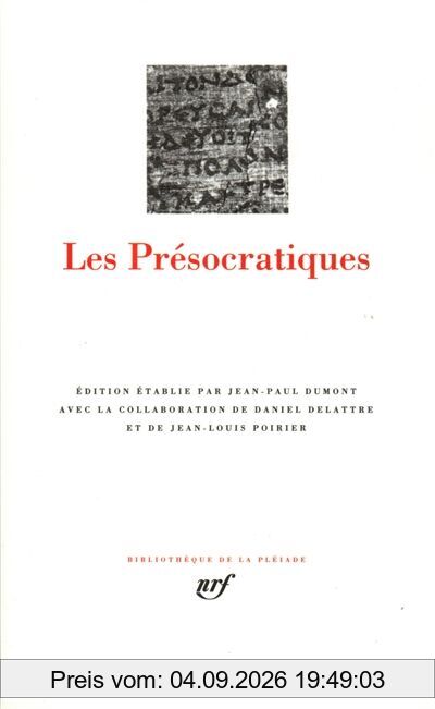 Les Présocratiques