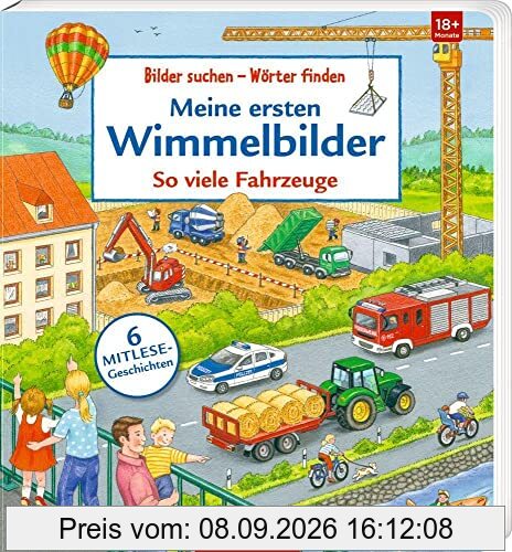 Meine ersten Wimmelbilder: So viele Fahrzeuge (Bilder suchen – Wörter finden)