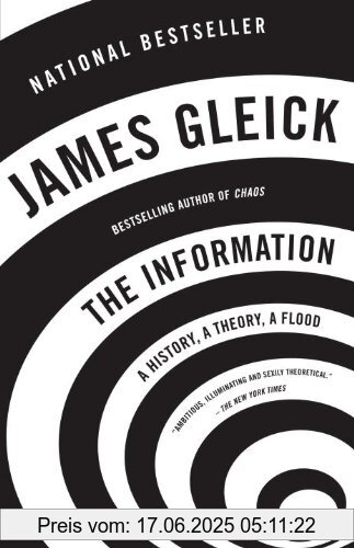 Binding : Taschenbuch, Label : Vintage, Publisher : Vintage, NumberOfItems : 1, PackageQuantity : 1, medium : Taschenbuch, numberOfPages : 544, publicationDate : 2012-03-06, releaseDate : 2012-03-06, authors : James Gleick, languages : english, ISBN : 1400096235