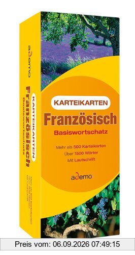 Karteikarten Französisch Basiswortschatz
