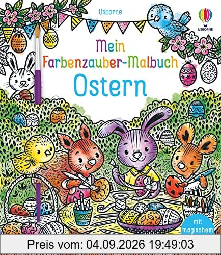 Mein Farbenzauber-Malbuch: Ostern