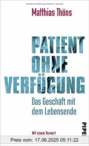 Binding : Gebundene Ausgabe, Label : Piper, Publisher : Piper, medium : Gebundene Ausgabe, numberOfPages : 320, publicationDate : 2016-09-01, authors : Matthias Thöns, languages : german, ISBN : 3492057764