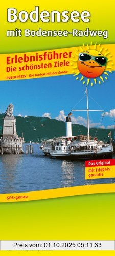 Erlebnisführer Bodensee mit Bodensee-Radweg: Mit Informationen zu Freizeiteinrichtungen auf der Kartenrückseite, GPS-genau. 1:130000: Freizeitkarte ... auf der Kartenrückseite. GPS-genau
