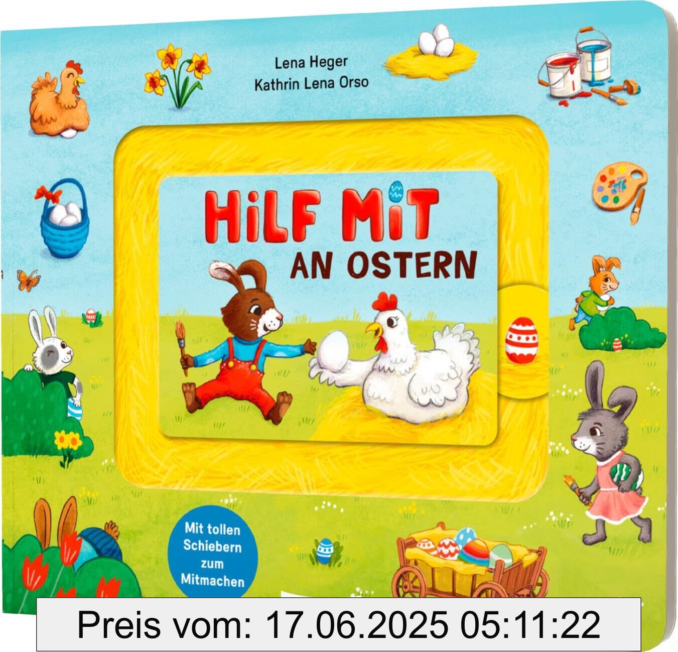 Binding : board_book, Label : Meine Schiebebahn-Pappe : Hilf mit an Ostern : Pappebuch mit Schiebe-Elementen, medium : board_book, numberOfPages : 10, publicationDate : 2025-01-24, languages : german, ISBN : 3480239218