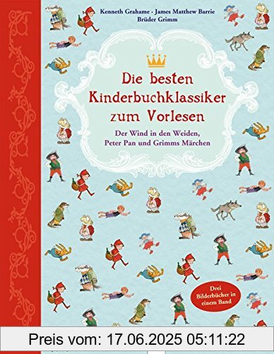 Binding : Gebundene Ausgabe, Label : Arena, Publisher : Arena, medium : Gebundene Ausgabe, numberOfPages : 112, publicationDate : 2018-06-15, authors : Barrie, James Matthiew, Kenneth Grahame, Grimm, Jacob und Wilhelm, ISBN : 3401713310