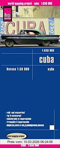 Peter Rump, Reise Know-How Verlag Reise Know-How Landkarte Cuba (1, 650.000) Mit Havanna (1, 50.000), World Mapping Project