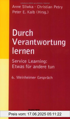 Binding : Gebundene Ausgabe, Edition : 1, Label : Beltz, Publisher : Beltz, medium : Gebundene Ausgabe, numberOfPages : 216, publicationDate : 2004-02-11, publishers : Anne Sliwka, Christian Petry, Kalb, Peter E., languages : german, ISBN : 3407253532
