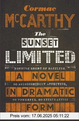Binding : Taschenbuch, Label : Picador, Publisher : Picador, NumberOfItems : 1, medium : Taschenbuch, numberOfPages : 142, publicationDate : 2011-02-04, authors : Cormac McCarthy, languages : english, ISBN : 0330518194