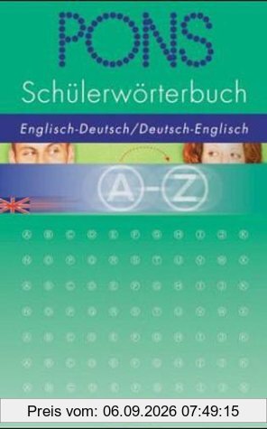 PONS Schülerwörterbuch, Englisch-Deutsch/Deutsch-Englisch