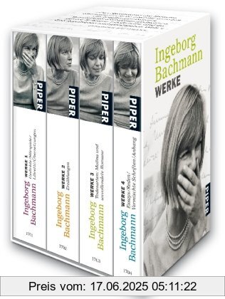 Binding : Taschenbuch, Edition : 2, Label : Piper Taschenbuch, Publisher : Piper Taschenbuch, medium : Taschenbuch, numberOfPages : 2304, publicationDate : 2010-03-01, authors : Ingeborg Bachmann, languages : german, ISBN : 3492217001