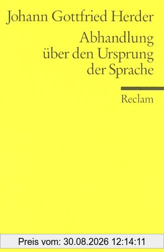 Abhandlung über den Ursprung der Sprache