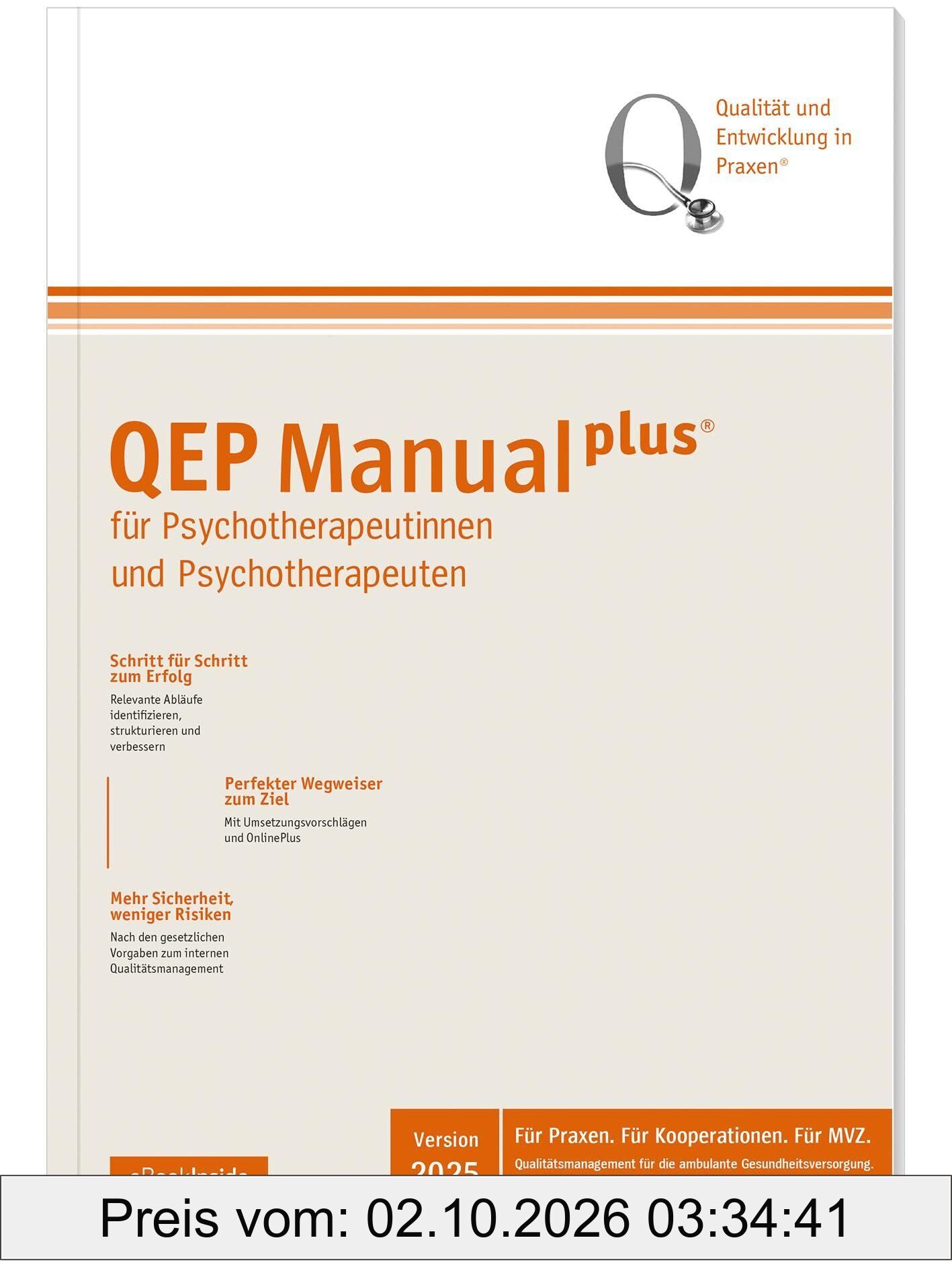 QEP-Manualplus® für Psychotherapeutinnen und Psychotherapeuten