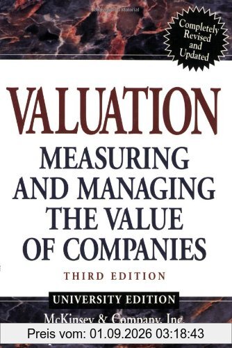 Valuation: Measuring and Managing the Value of Companies (Wiley Finance)