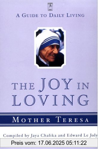 Binding : Taschenbuch, Edition : Reprint, Label : Penguin (Non-Classics), Publisher : Penguin (Non-Classics), NumberOfItems : 1, PackageQuantity : 1, medium : Taschenbuch, numberOfPages : 448, publicationDate : 2000-03-01, authors : Mother Teresa, languages : english, ISBN : 0140196072