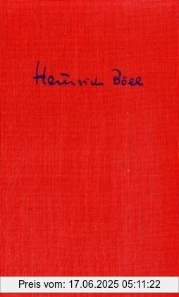 Binding : Gebundene Ausgabe, Edition : 1, Label : Kiepenheuer&Witsch, Publisher : Kiepenheuer&Witsch, medium : Gebundene Ausgabe, numberOfPages : 784, publicationDate : 2009-09-21, authors : Heinrich Böll, languages : german, ISBN : 3462032941