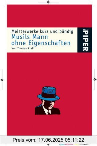 Binding : Taschenbuch, Edition : EA, , Label : Piper, Publisher : Piper, medium : Taschenbuch, numberOfPages : 122, publicationDate : 2000-01-01, authors : Robert Musil, Thomas Kraft, languages : german, ISBN : 3492231853