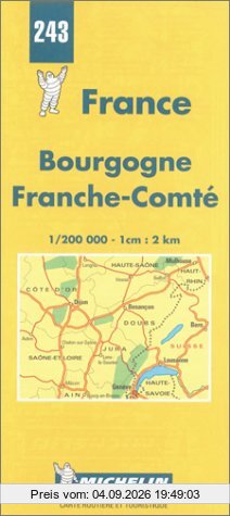 Michelin Karten, Bl.520 : Burgund (Michelin Maps)