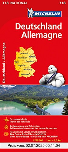 Die Buchhandlung in Oelde hat das Buch Michelin Deutschland: Straßen- und Tourismuskarte (Michelin Nationalkarte)