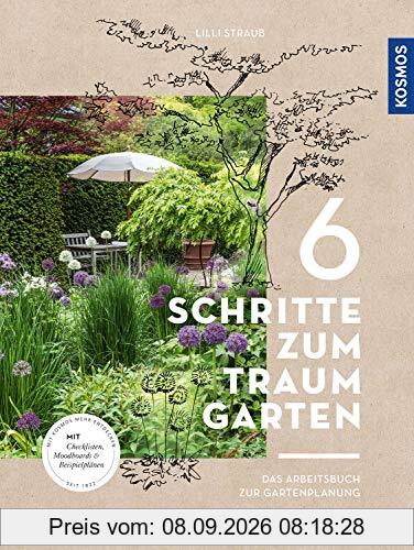 6 Schritte zum Traumgarten: Das Arbeitsbuch zur Gartenplanung