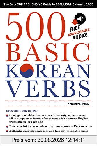 500 Basic Korean Verbs (New edition )