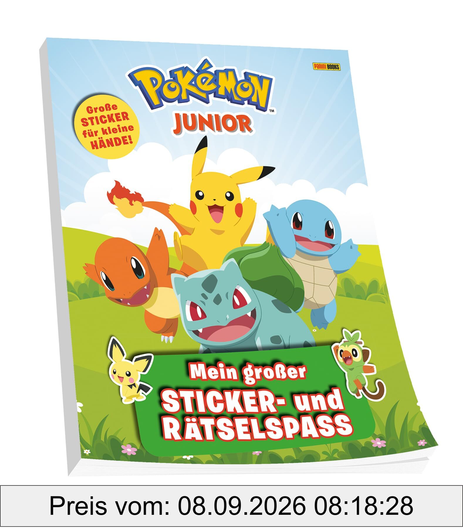 Pokémon Junior: Mein großer Sticker- und Rätselspaß: Activityblock mit Stickern - Große Sticker für kleine Hände!