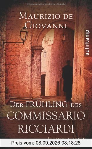Der Frühling des Commissario Ricciardi: Kriminalroman (suhrkamp taschenbuch)