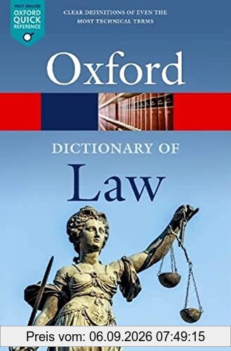 A Dictionary of Law (Oxford Quick Reference)