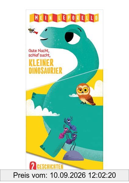 Mein Leporello - Gute Nacht, schlaf sacht, kleiner Dinosaurier: Bilderbuch