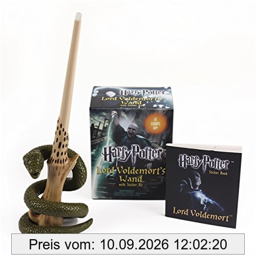 Harry Potter Voldemort's Wand with Sticker Kit: Lights Up! (Miniature Editions)