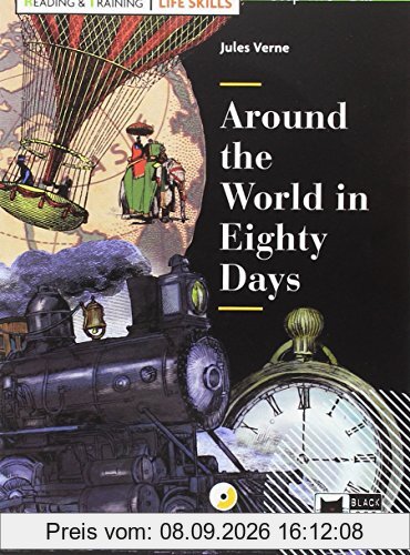 AROUND THE WORLD IN EIGHTY (FREE AUDIO) L. SKILLS (Black Cat. reading And Training)