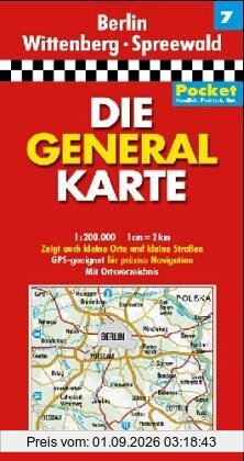 Die Generalkarten Deutschland Pocket, 20 Bl., Bl.7, Berlin, Wittenberg, Spreewald
